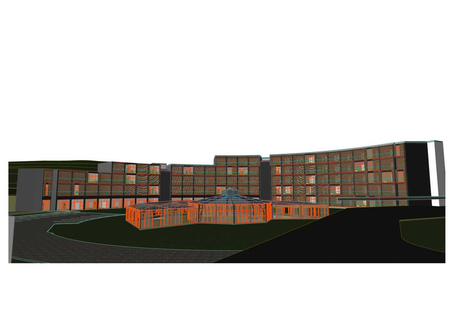 Biltek Mühendislik seferihisar termal otel konsept proje Biltek Mühendislik seferihisar termal otel konsept proje